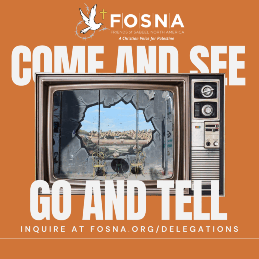 Want to join a FOSNA/Sabeel witness delegation?