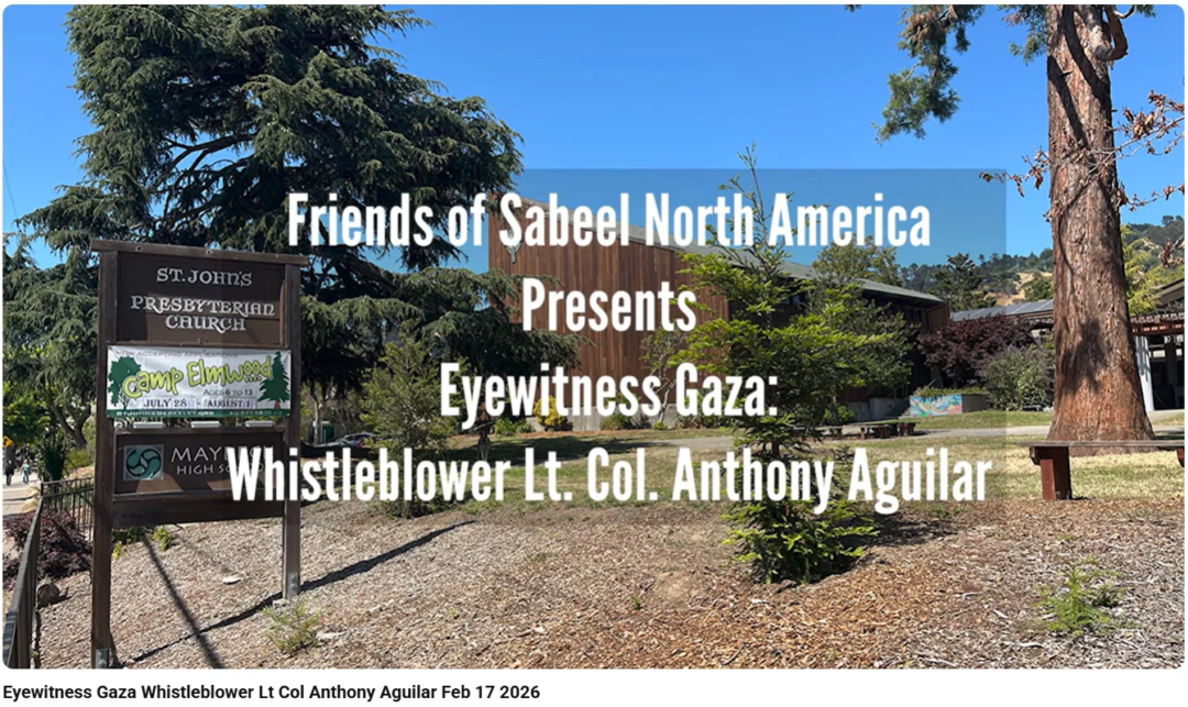 Eyewitness Gaza: Whistleblower Lt. Col. Anthony Aguilar